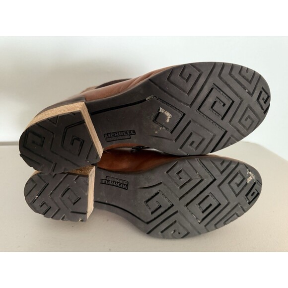 Merrell Shiloh II Ankle Boots Women Size 9.5 Brown Leather and Wool J004418 - Picture 5 of 10